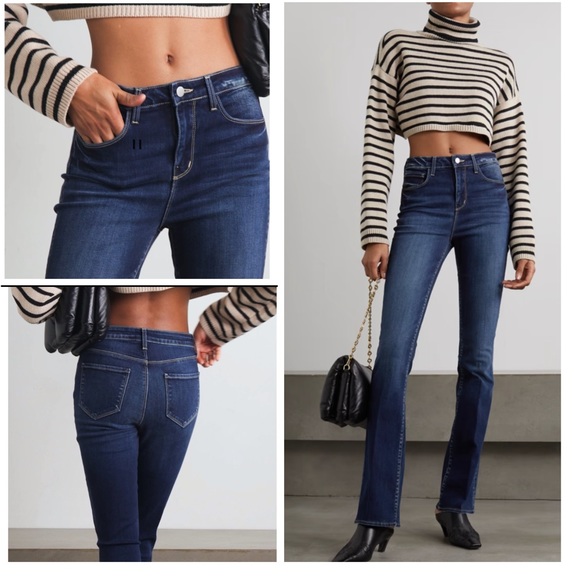 L'AGENCE Denim - NWT L’AGENCE Selma High Rise Boot Cut Jeans in Dark Denim Size 27